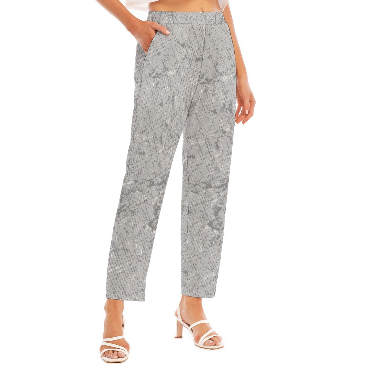 All-Over Print Women's Loose Straight-leg Pants