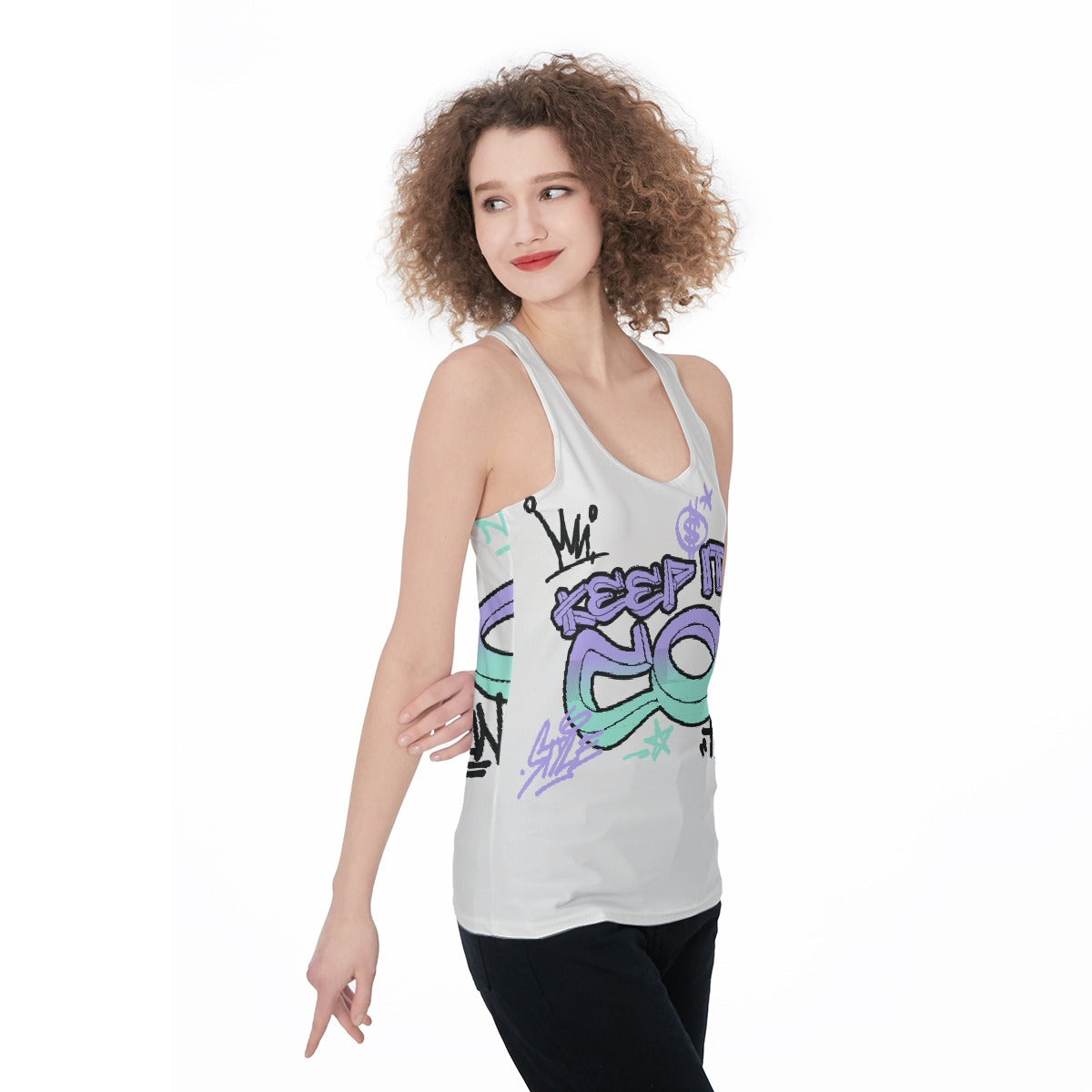All-Over Print Women's Racerback Tank Top