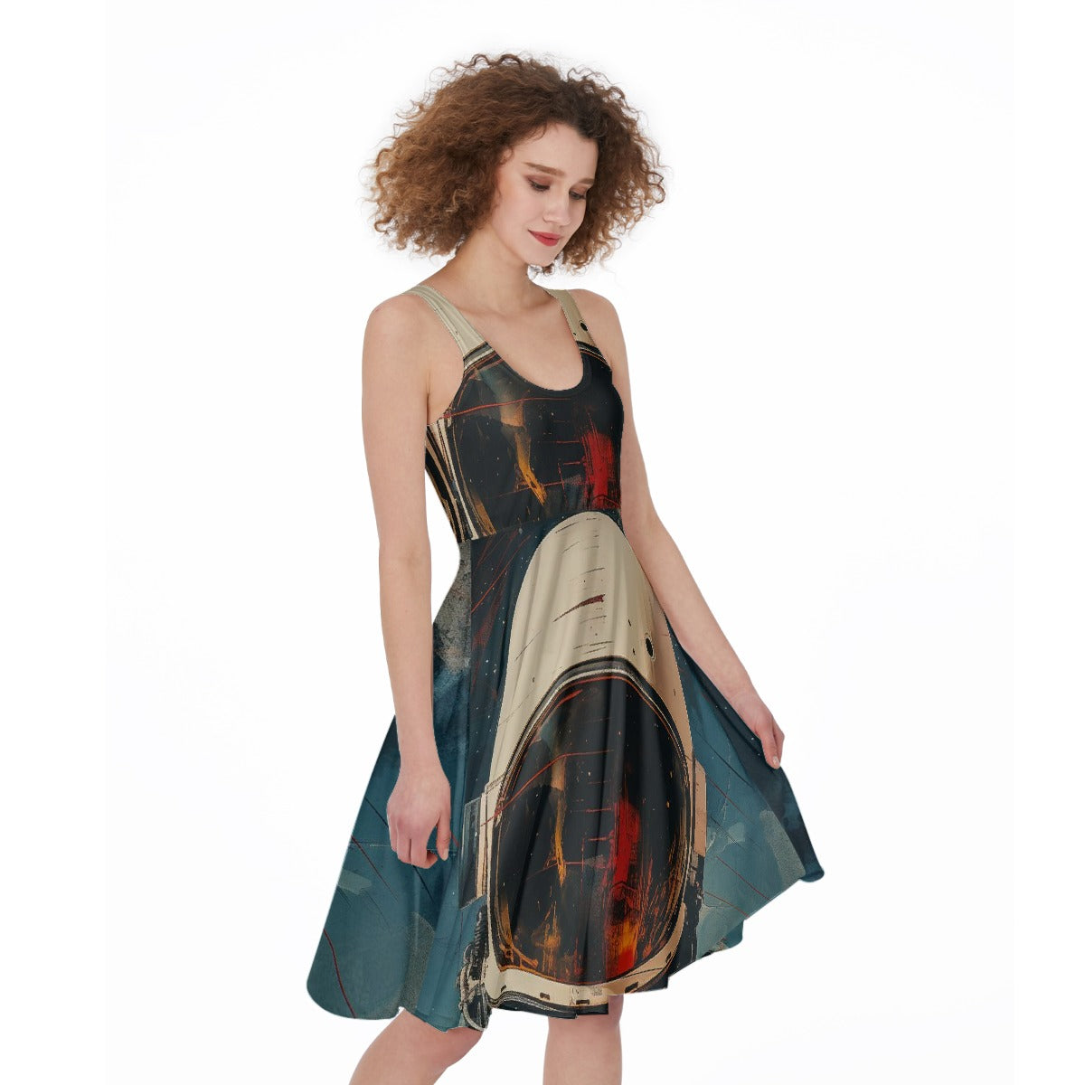 All-Over Print Women's Sleeveless Dress