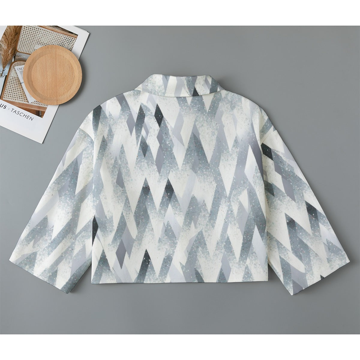 All-Over Print Women's Cropped Jacket | 245GSM Cotton