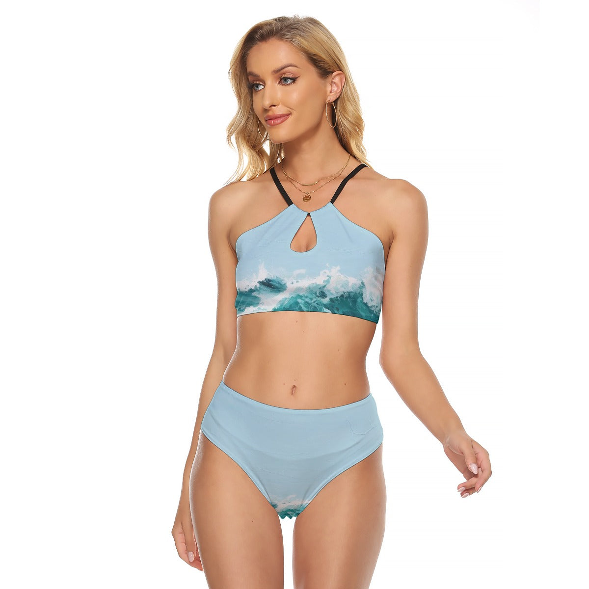 All-Over Print Women's Cami Keyhole One-piece Swimsuit