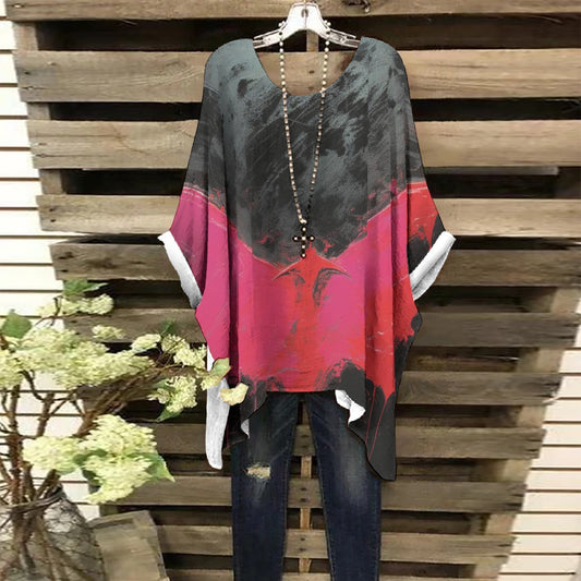 All-Over Print Women's Bat Sleeve Shirt