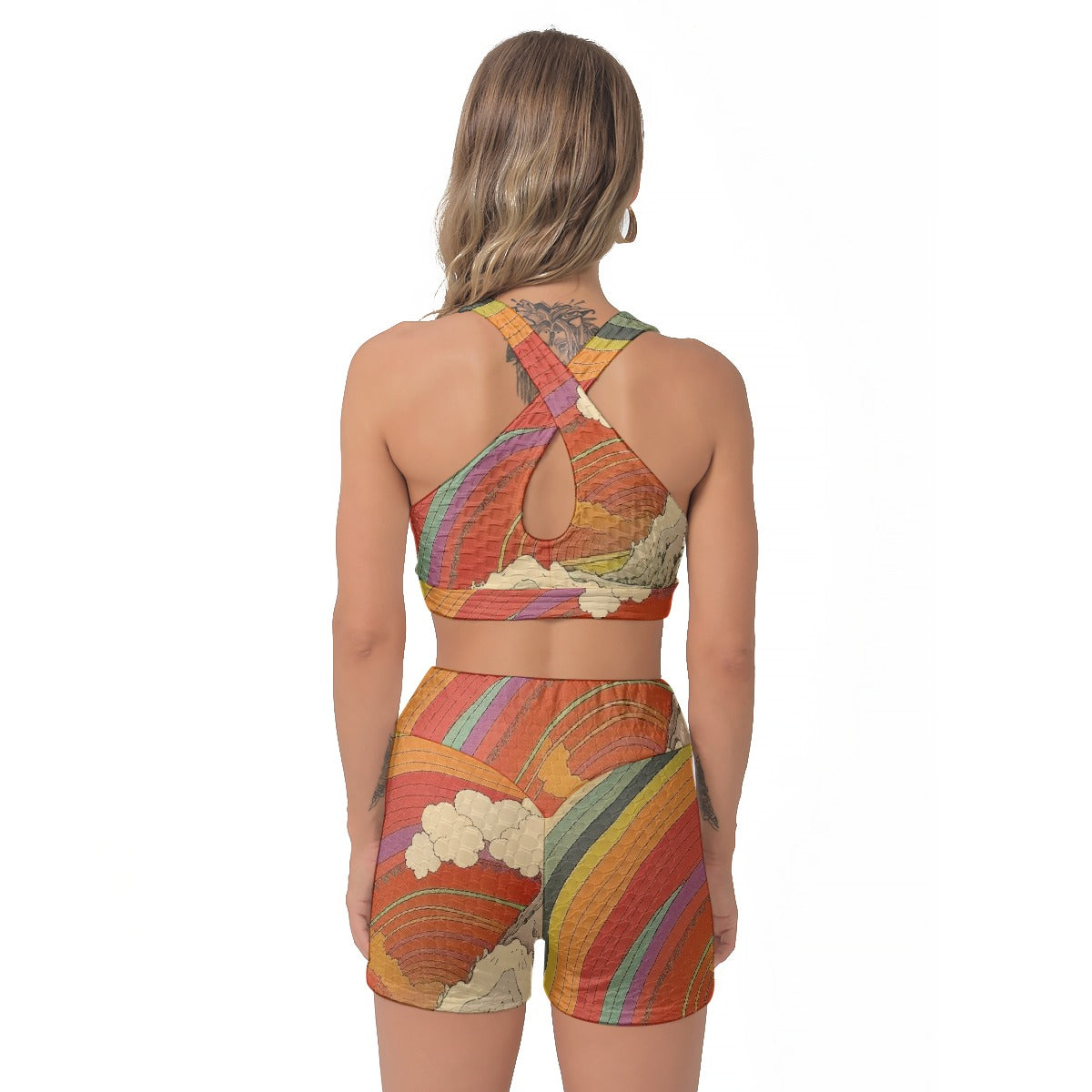 All-Over Print Women's Sports Bra Suit