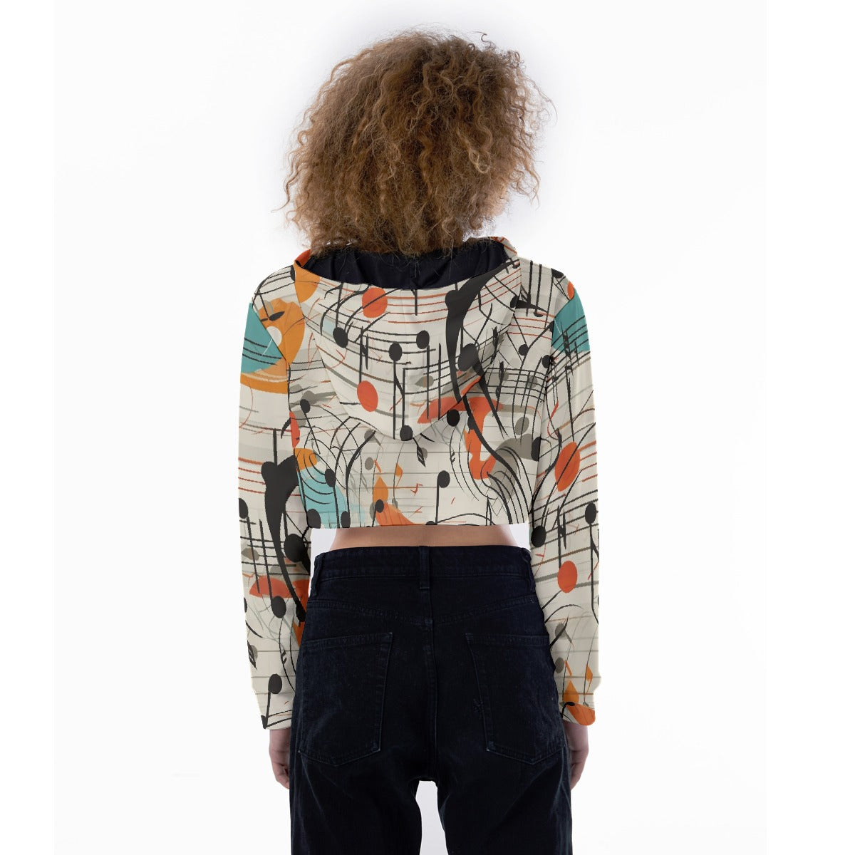 All-Over Print Women's Crop Top Hoodie