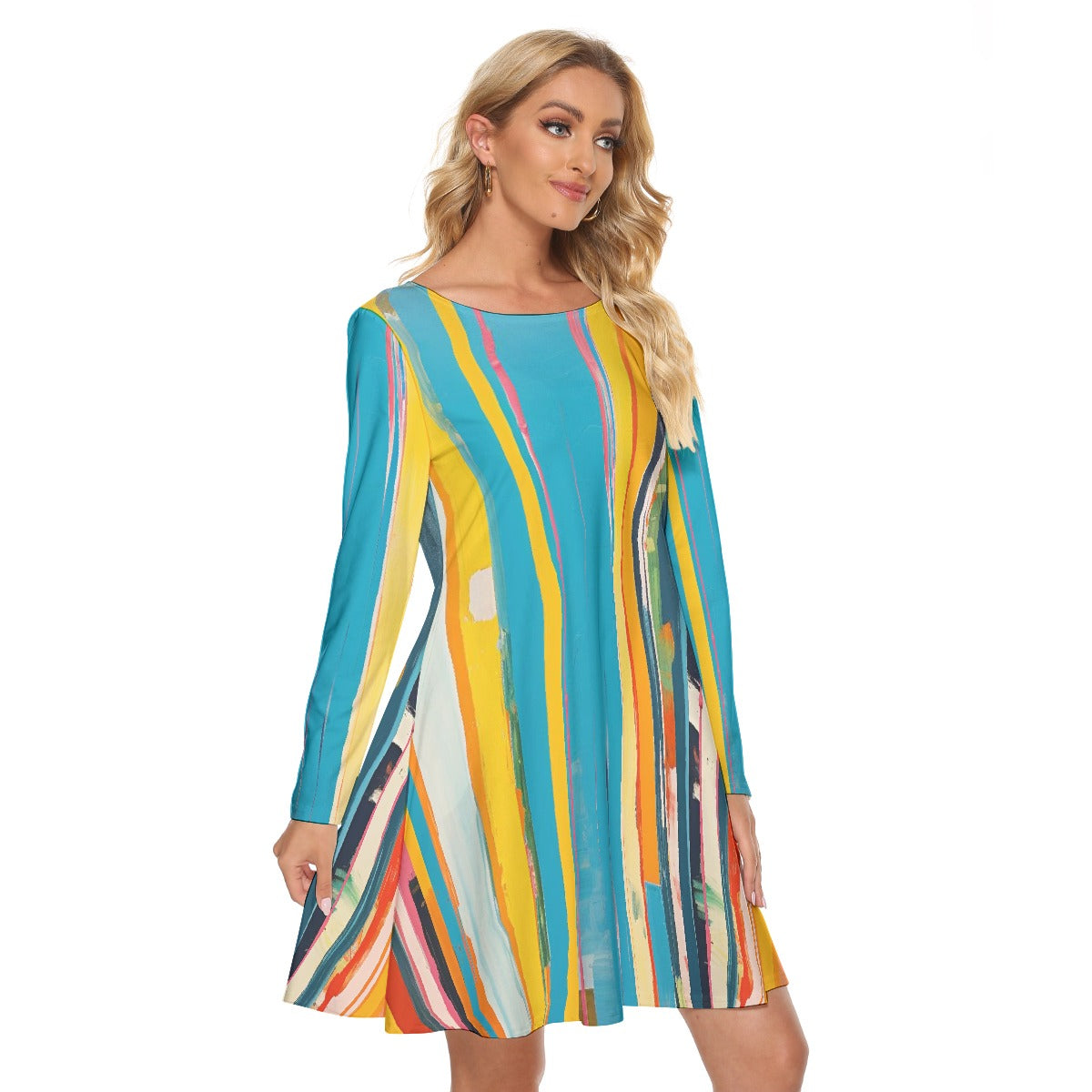 All-Over Print Women's Crew Neck Dress