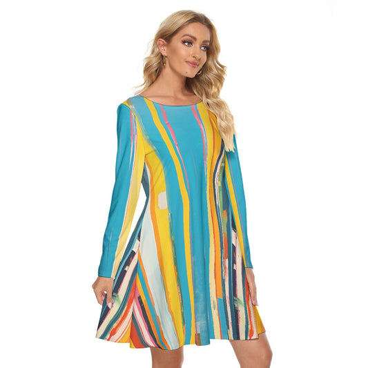 All-Over Print Women's Crew Neck Dress