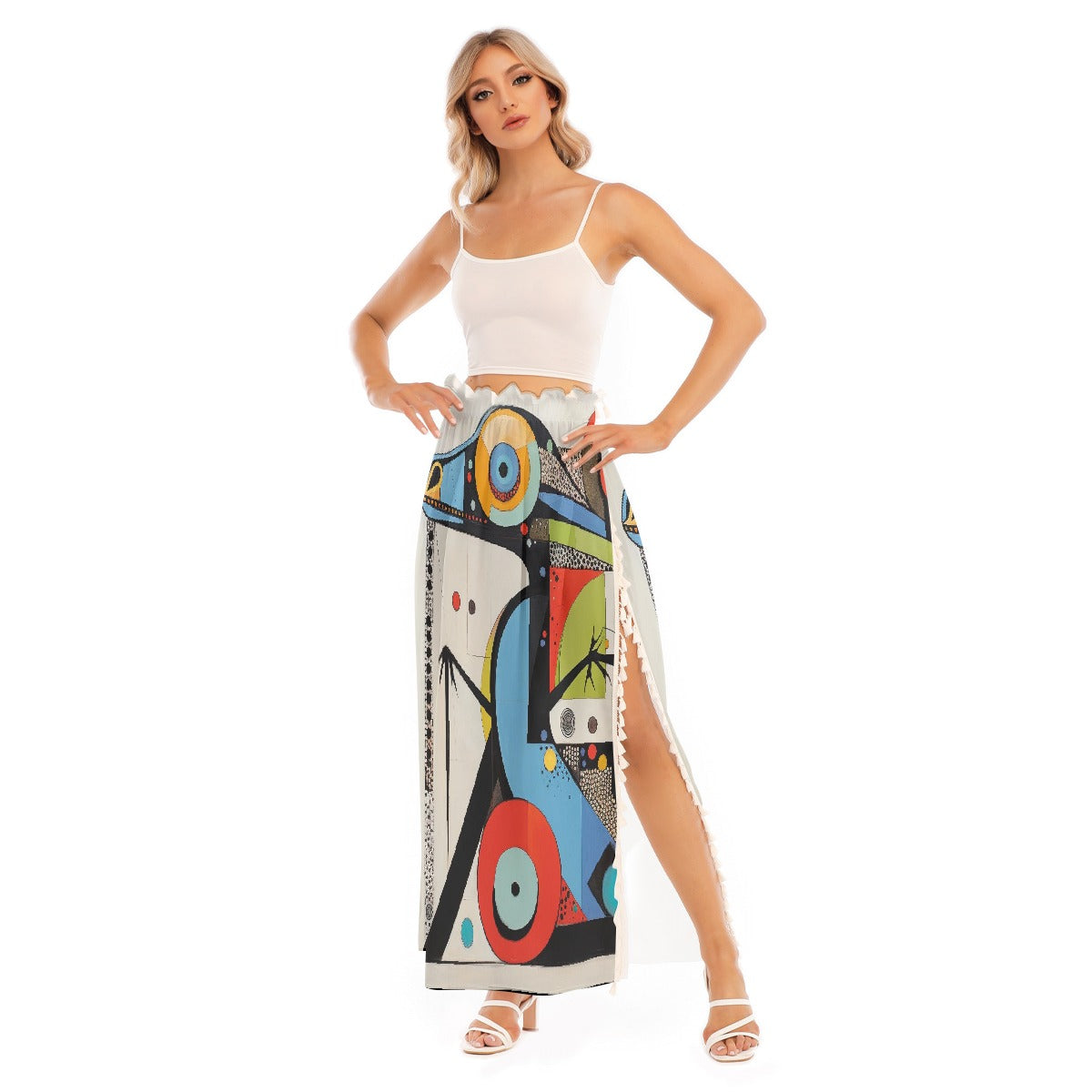 All-Over Print Women's Side Split Skirt