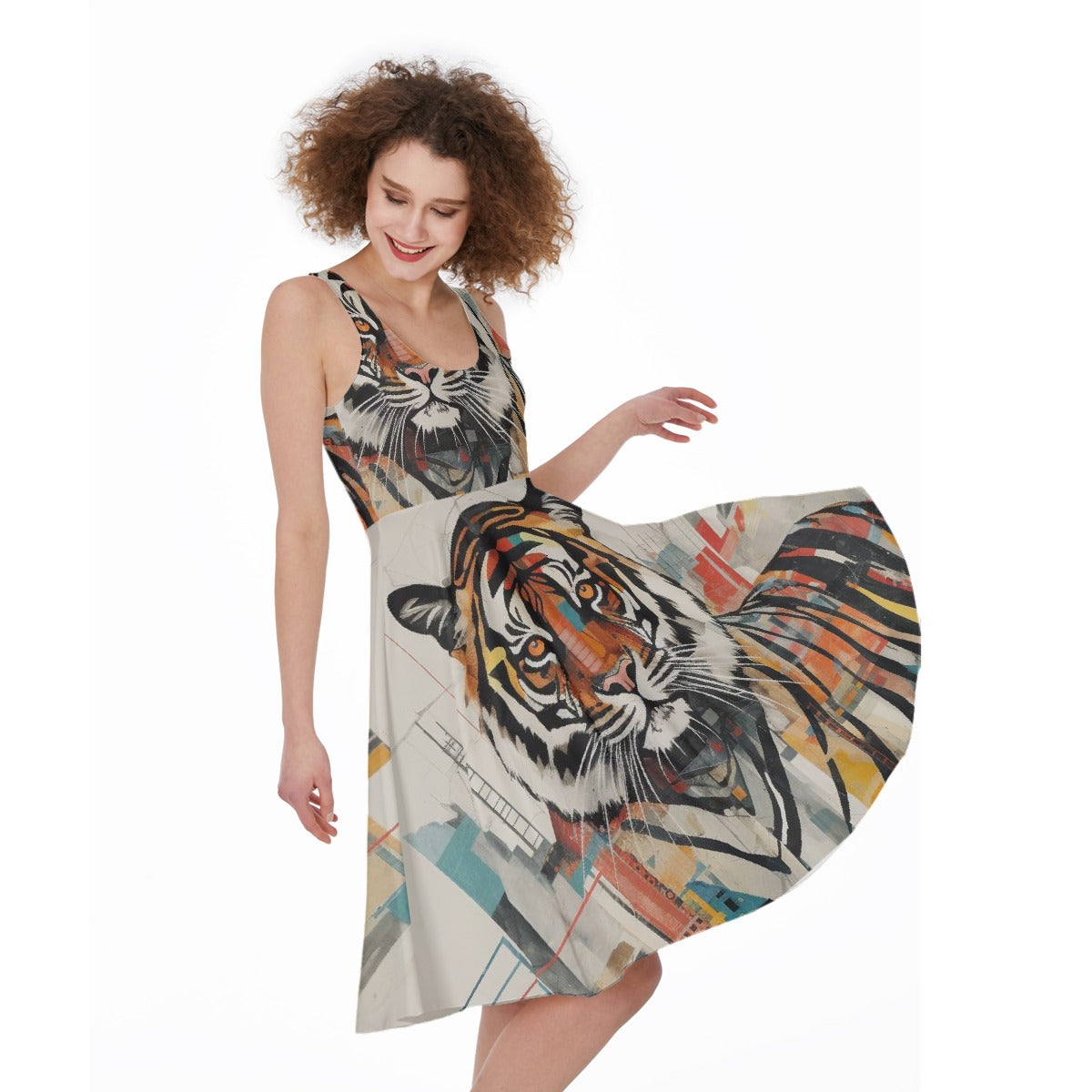 All-Over Print Women's Sleeveless Dress