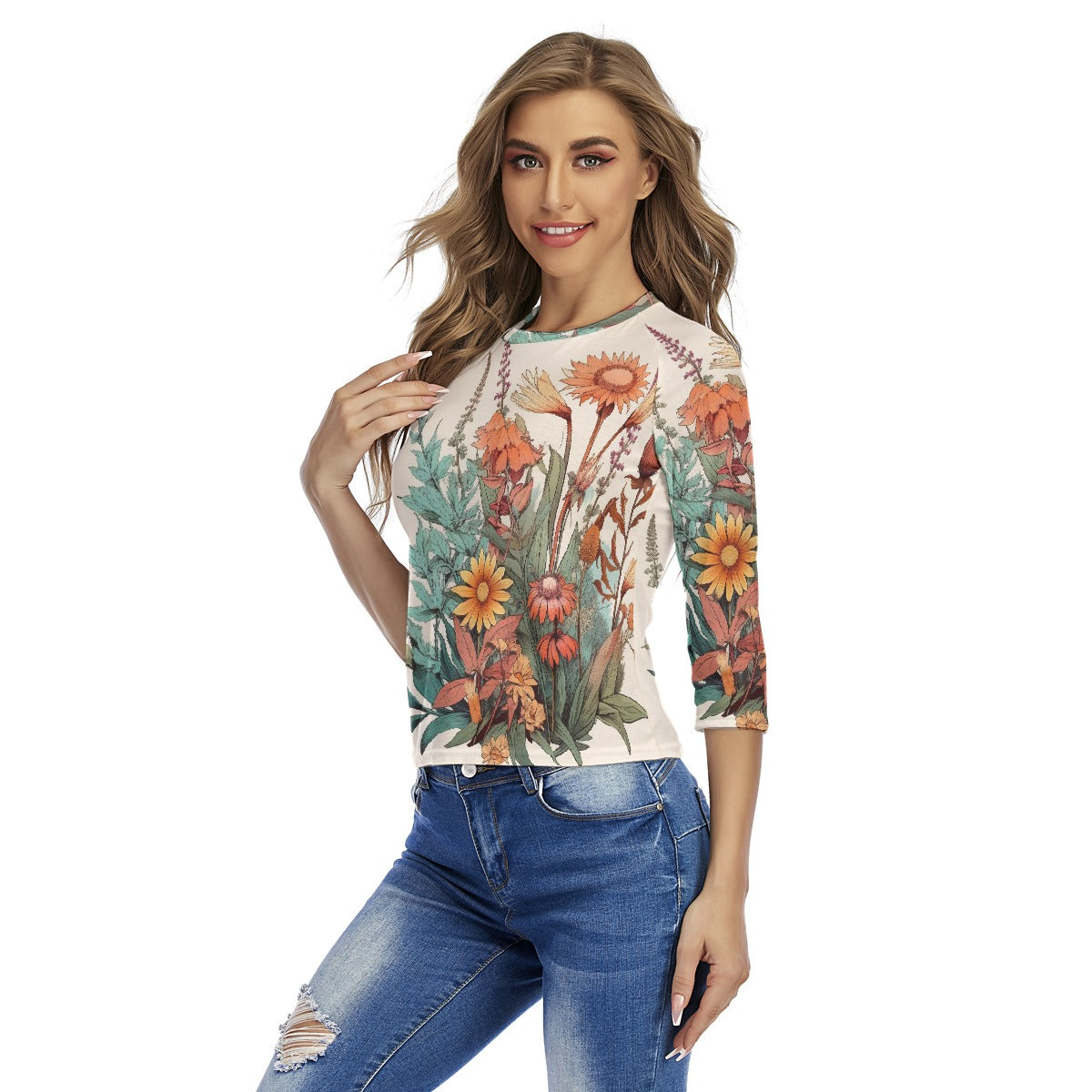 All-Over Print Women's Raglan Sleeves T-shirts