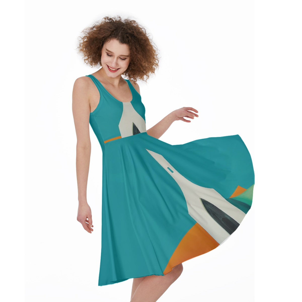 All-Over Print Women's Sleeveless Dress