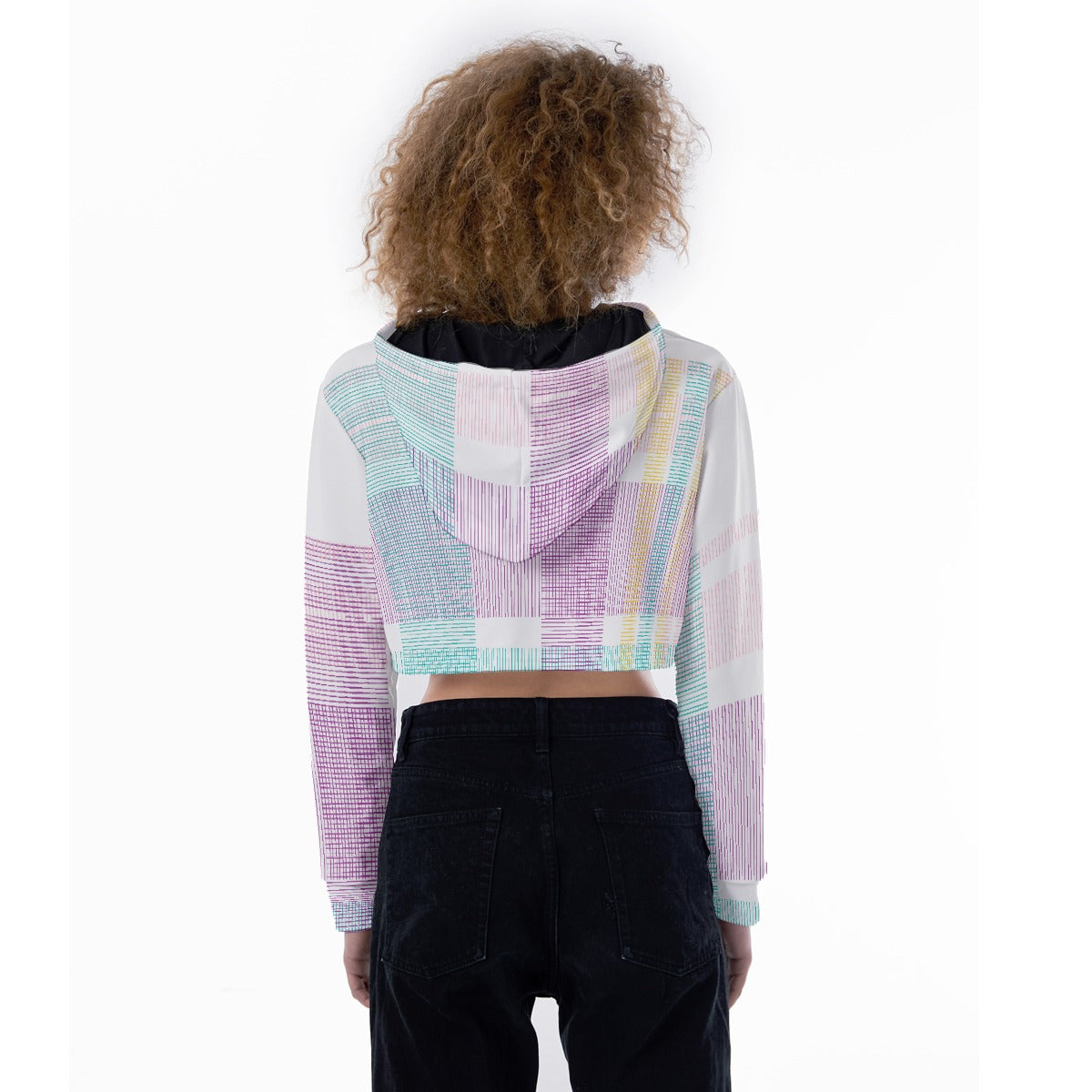 All-Over Print Women's Crop Top Hoodie