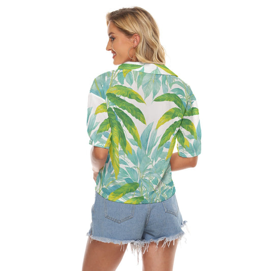 All-Over Print Women's V-neck Shirts