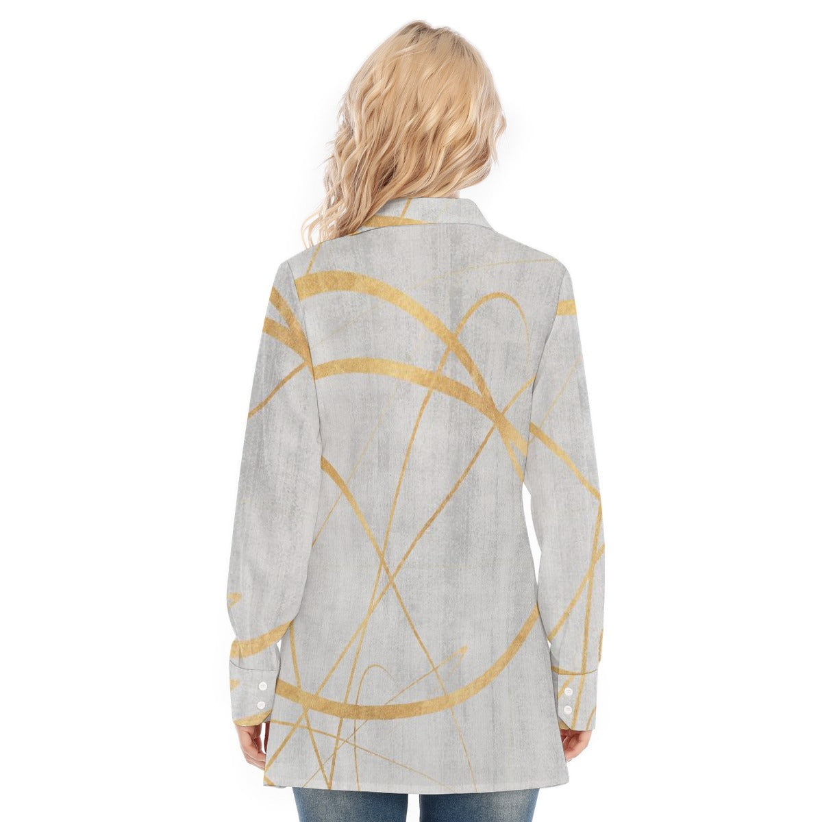 All-Over Print Women's Long Shirt