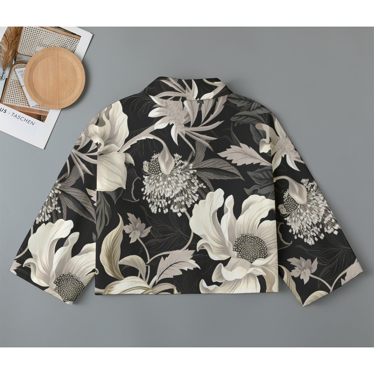 All-Over Print Women's Cropped Jacket | 245GSM Cotton