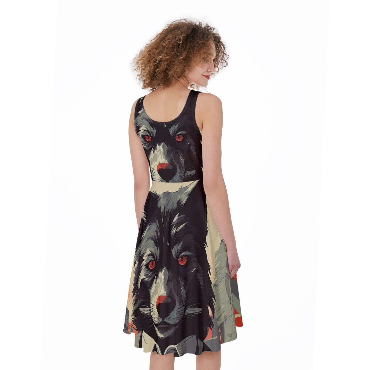 All-Over Print Women's Sleeveless Dress