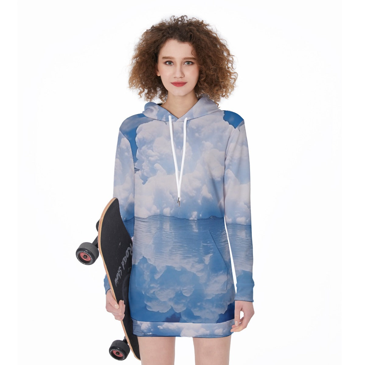 All-Over Print Women's Long Hoodie