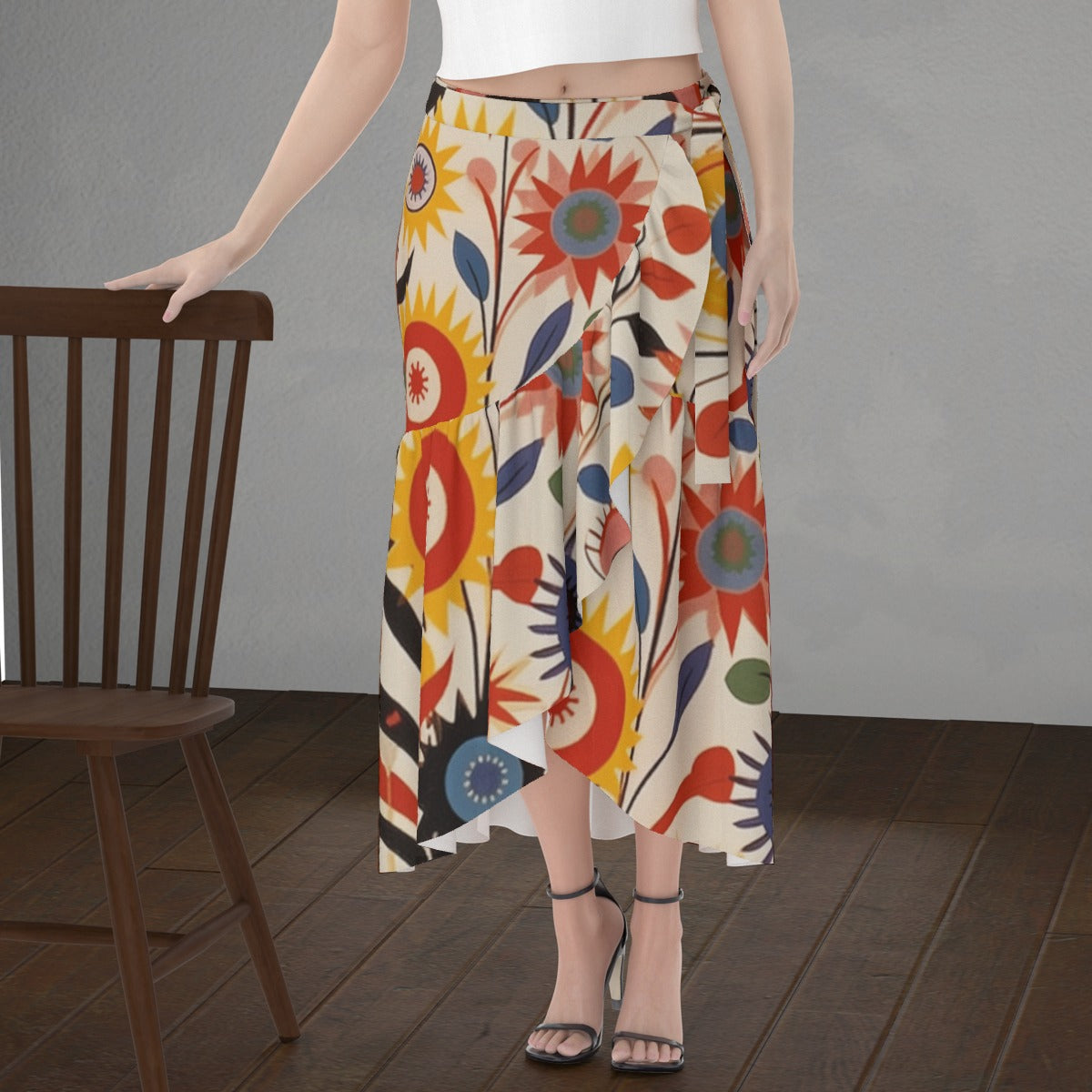 All-Over Print Women's Wrap Skirt