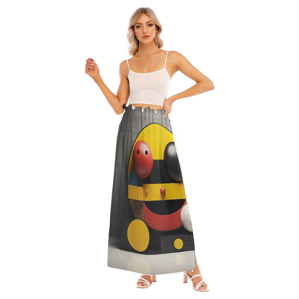 All-Over Print Women's Side Split Skirt