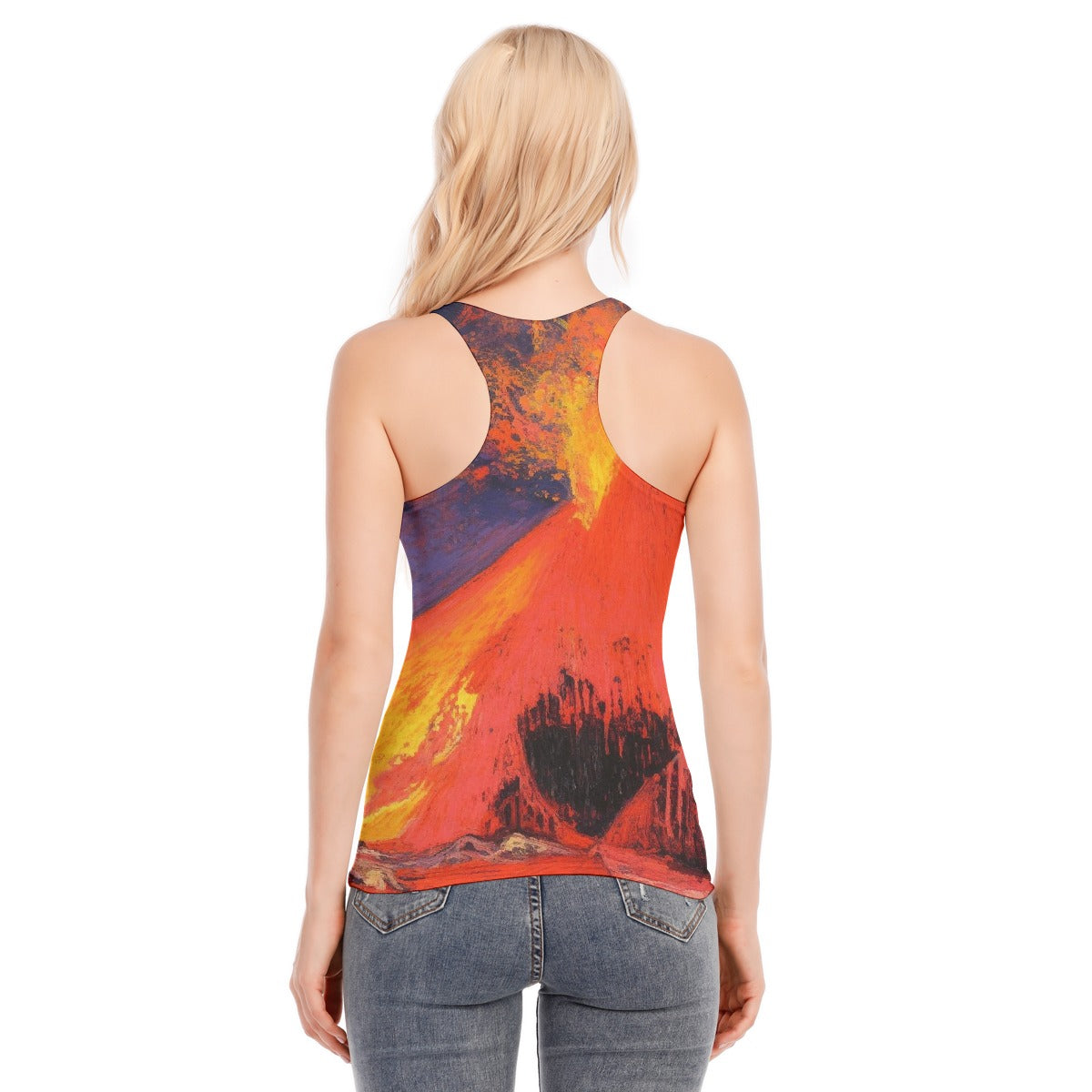 All-Over Print Women's Racer Vest | 190GSM Cotton