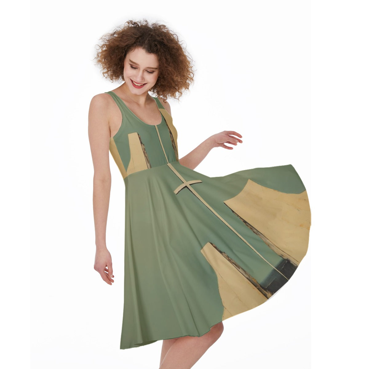 All-Over Print Women's Sleeveless Dress