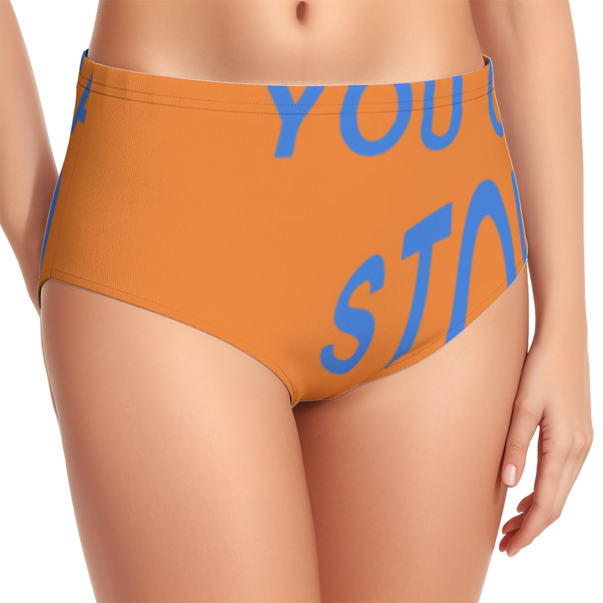 All-Over Print Women's Swimsuit Set With Halter