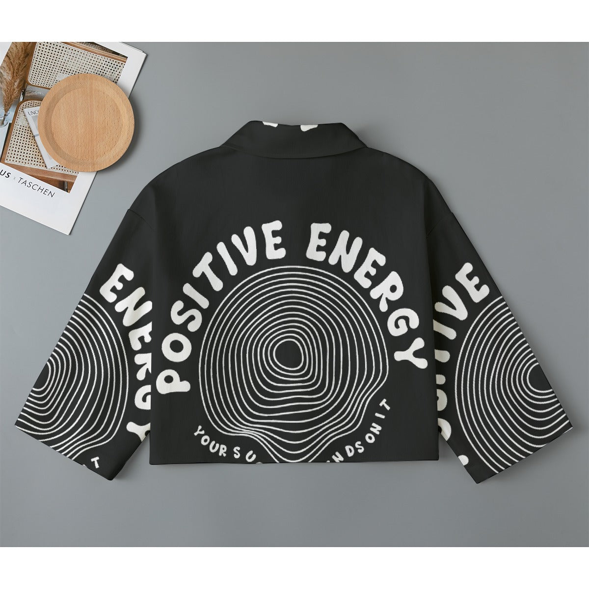 All-Over Print Women's Cropped Jacket | 245GSM Cotton