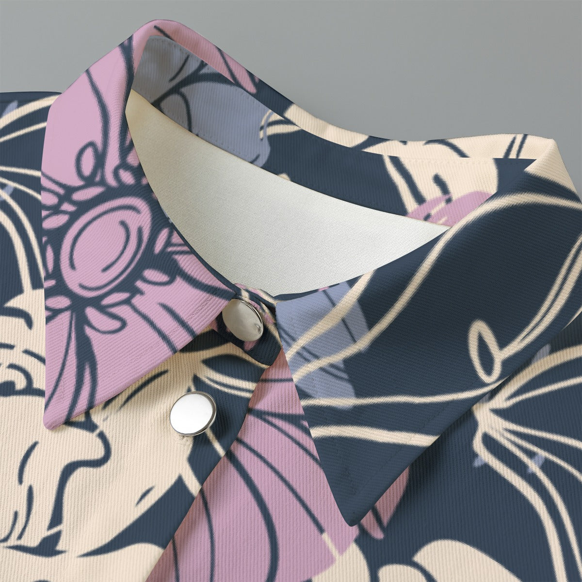 All-Over Print Women's Cropped Jacket | 245GSM Cotton