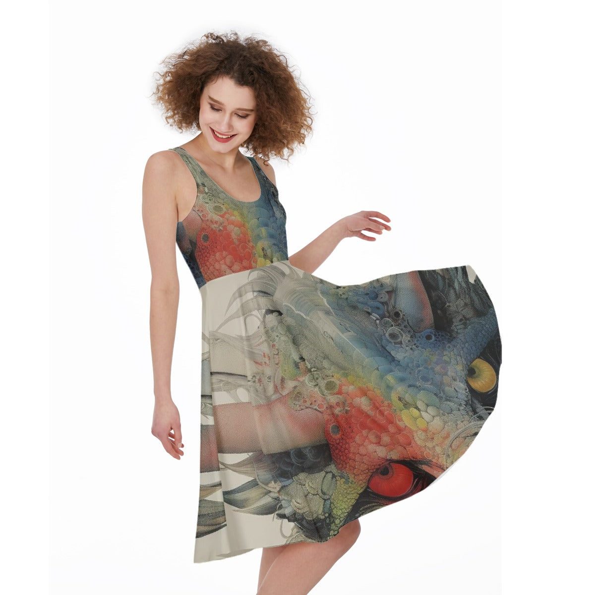 All-Over Print Women's Sleeveless Dress