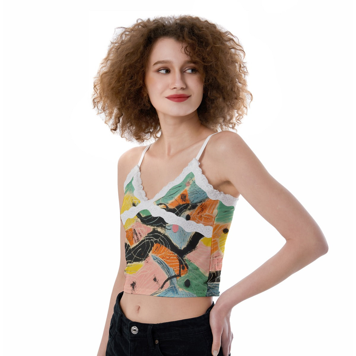 All-Over Print Women's Lace Camisole