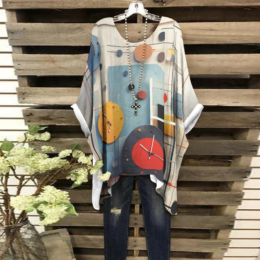 All-Over Print Women's Bat Sleeve Shirt