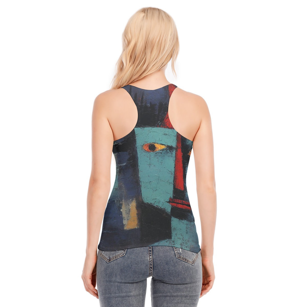 All-Over Print Women's Racer Vest | 190GSM Cotton