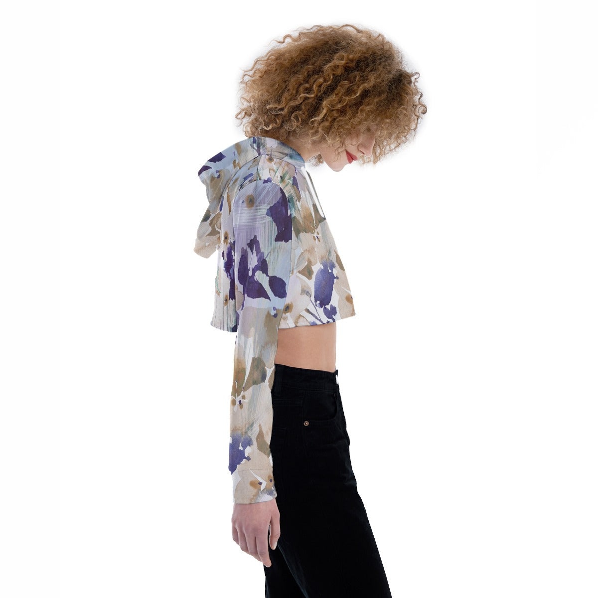 All-Over Print Women's Crop Top Hoodie