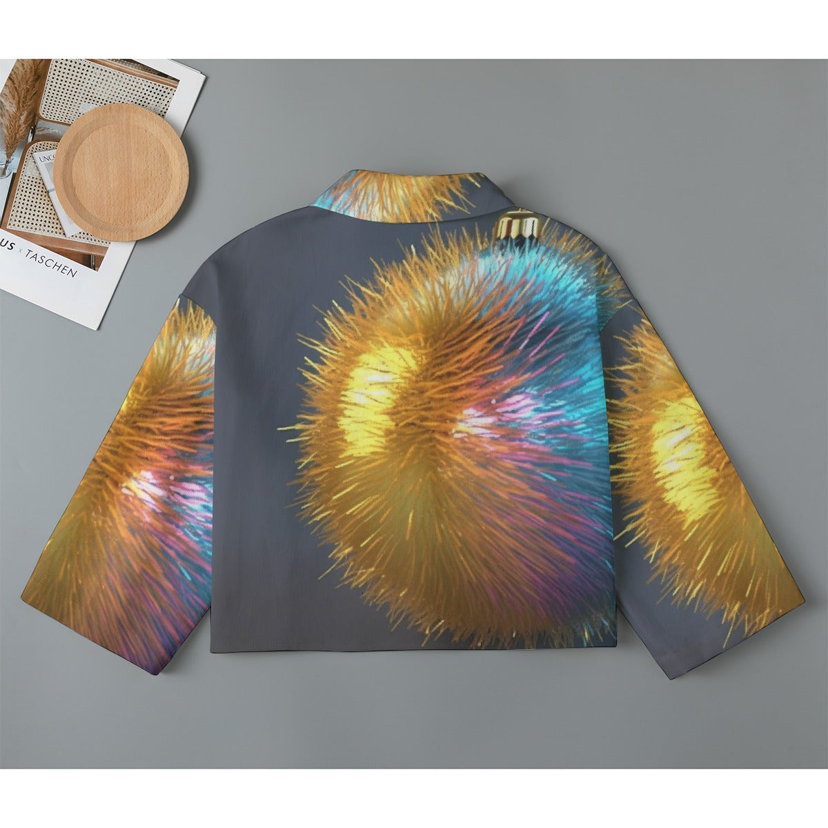 All-Over Print Women's Cropped Jacket | 245GSM Cotton