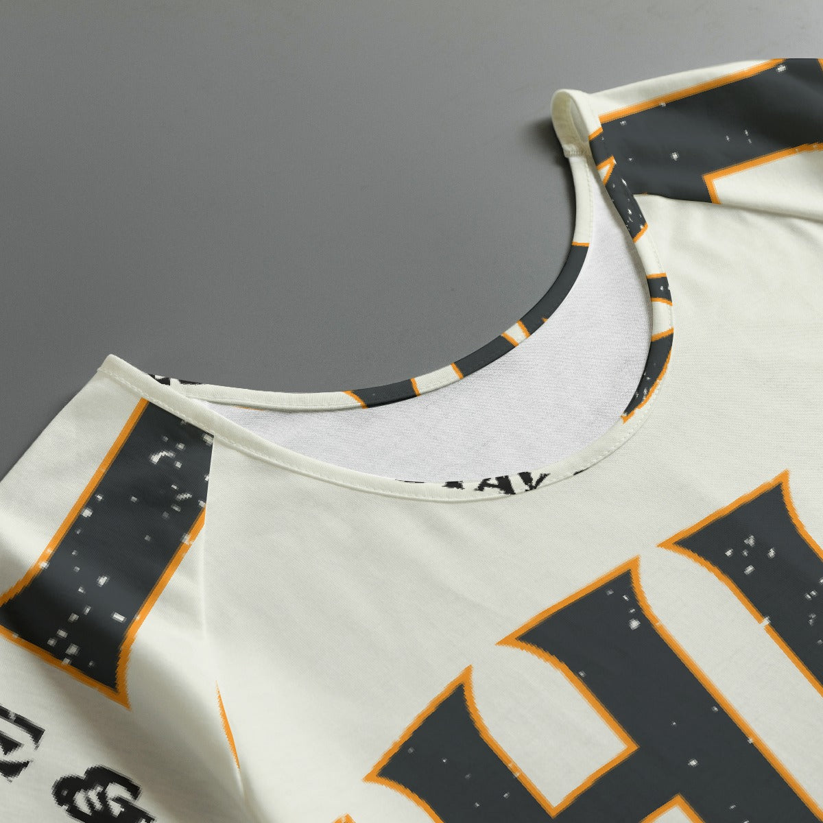 All-Over Print Women's Round Neck T-shirt With Raglan Sleeve