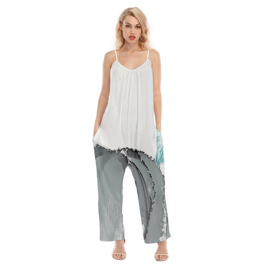 All-Over Print Women's Loose Cami Jumpsuit