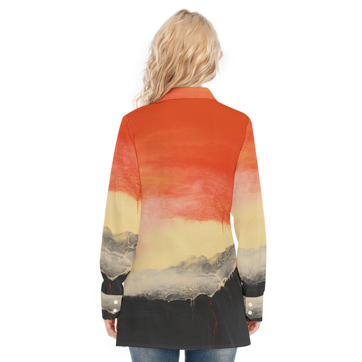 All-Over Print Women's Long Shirt