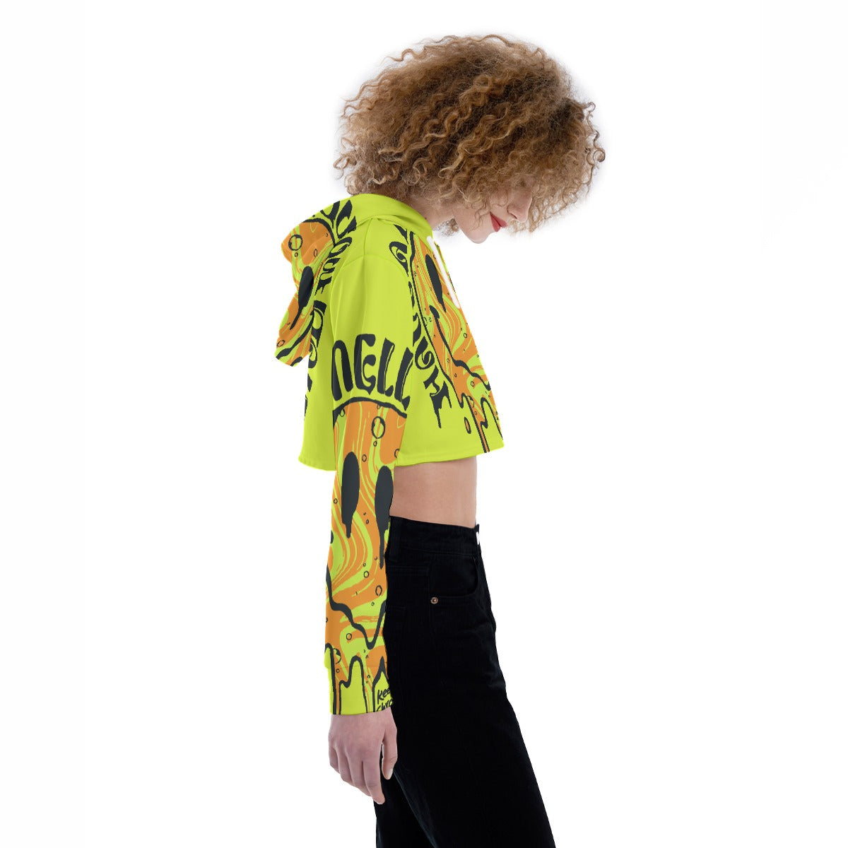 All-Over Print Women's Crop Top Hoodie