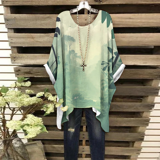 All-Over Print Women's Bat Sleeve Shirt