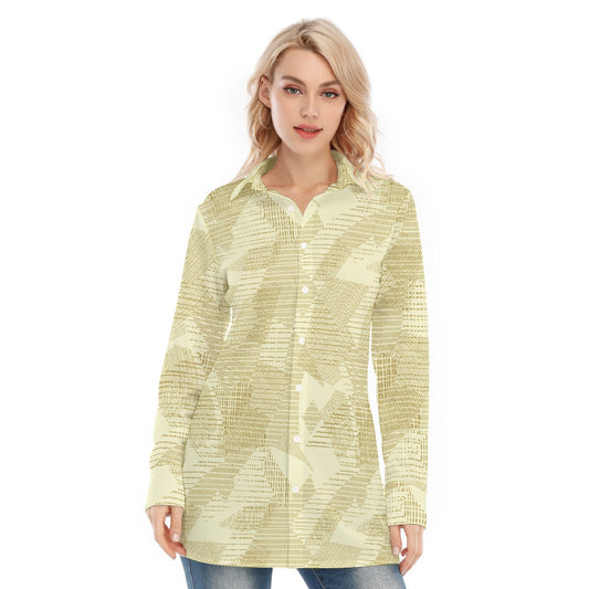 All-Over Print Women's Long Shirt