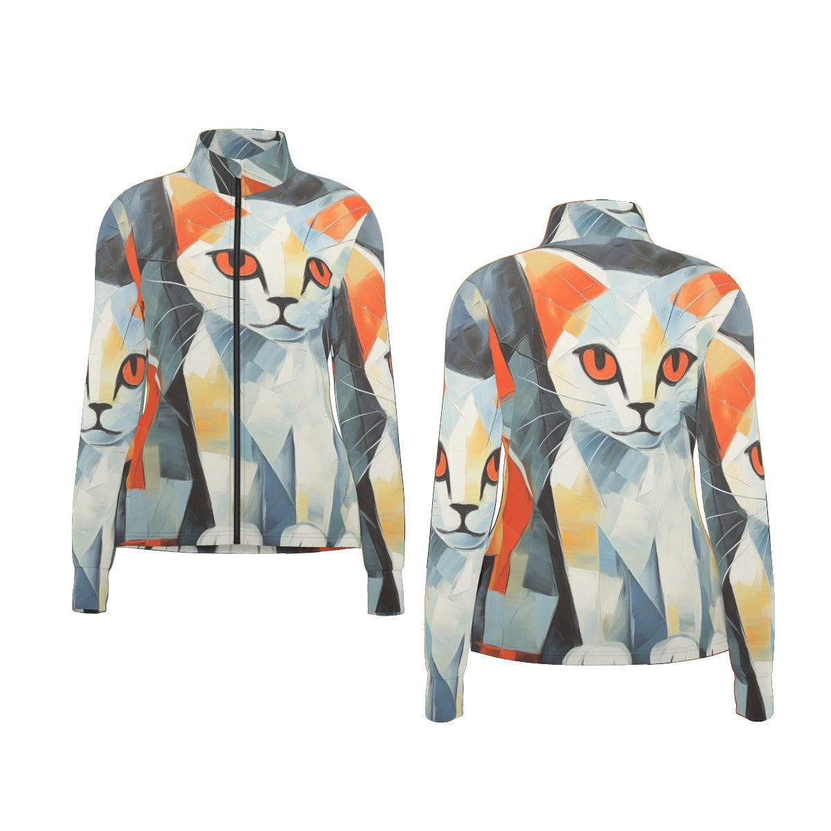 All-Over Print Women's Long Sleeve Thumbhole Jacket
