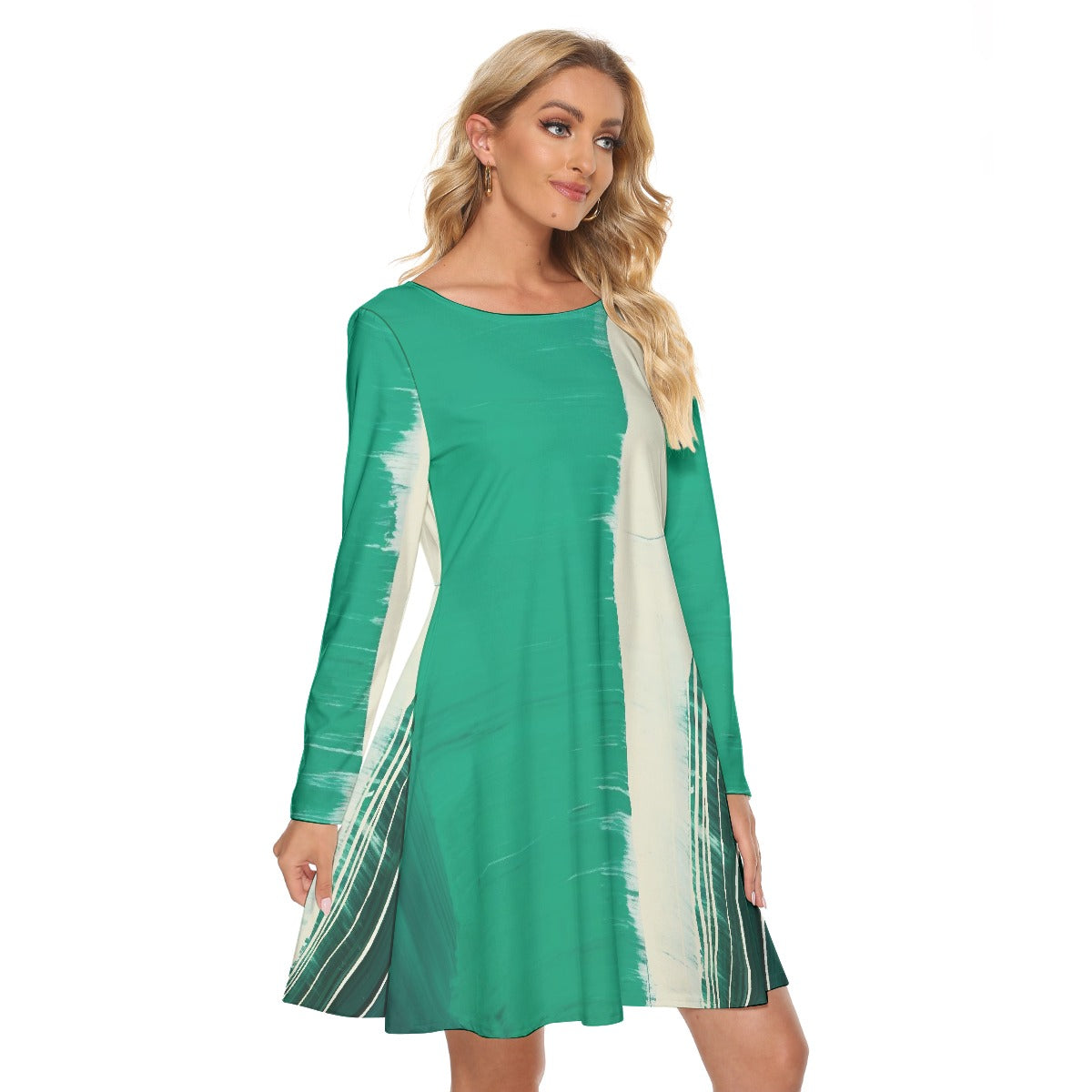 All-Over Print Women's Crew Neck Dress