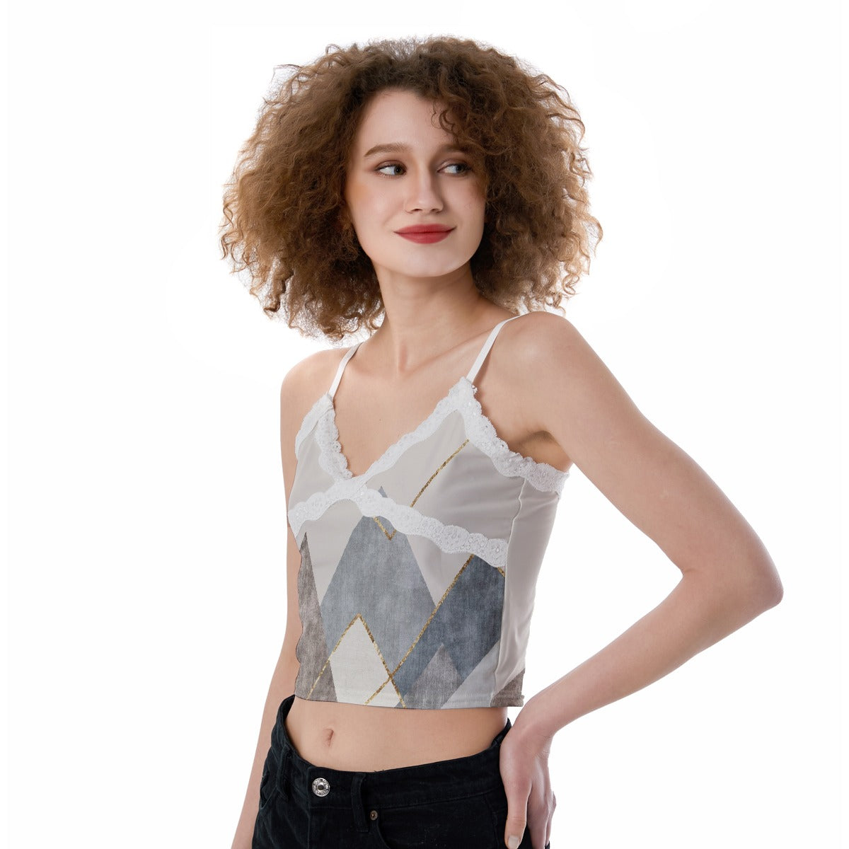 All-Over Print Women's Lace Camisole