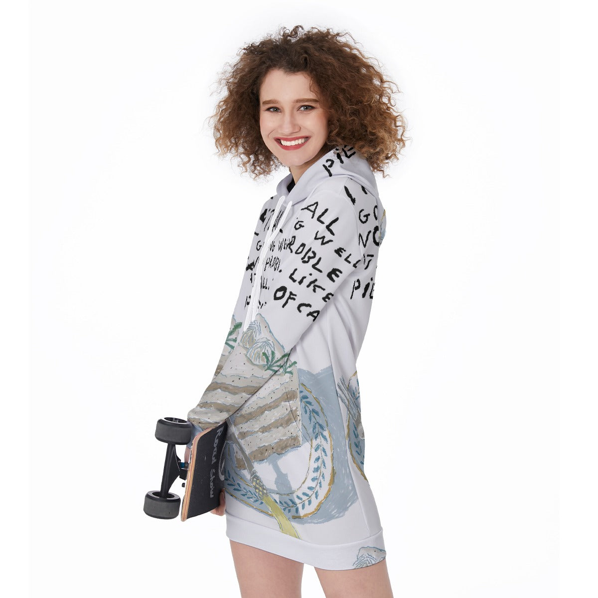 All-Over Print Women's Long Hoodie