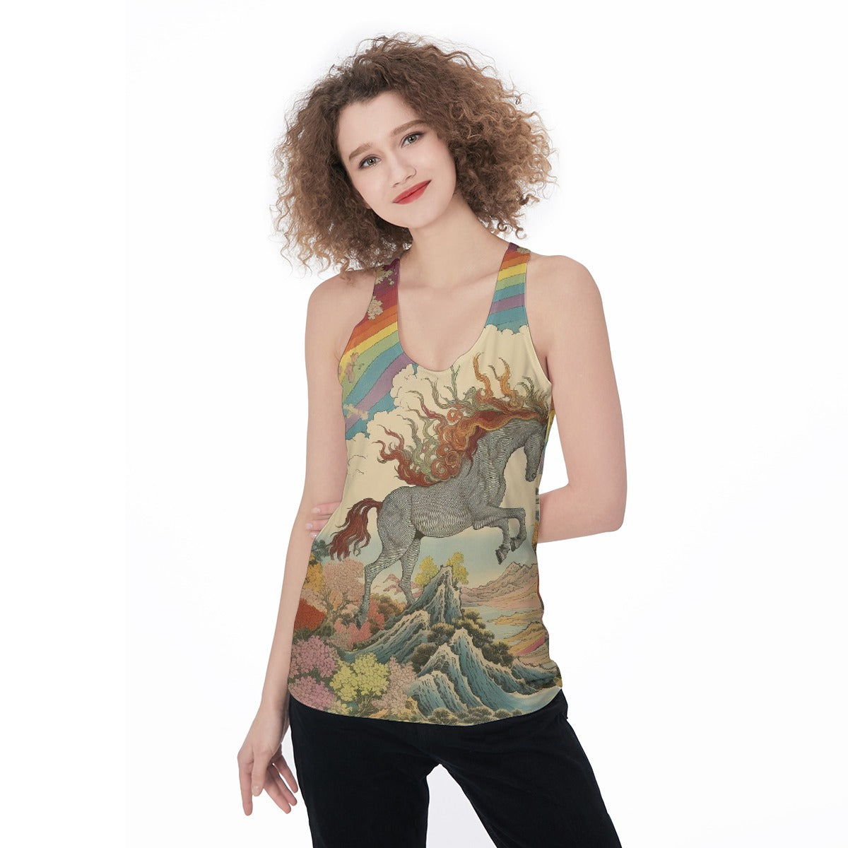 All-Over Print Women's Racerback Tank Top