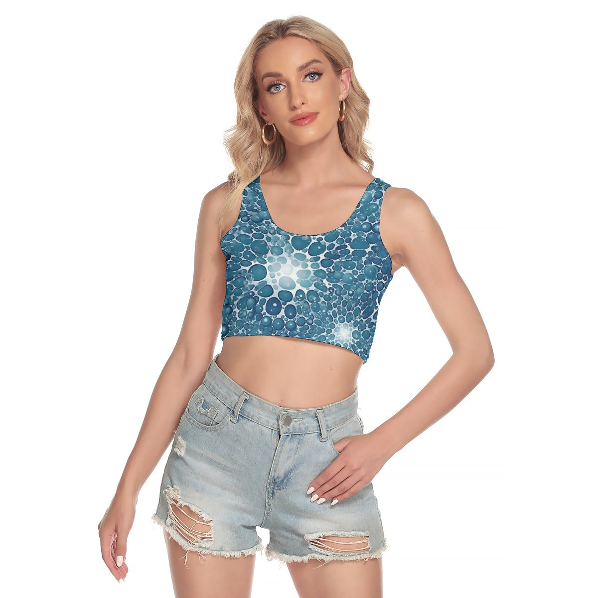 All-Over Print Women's Sport Crop Tank Top