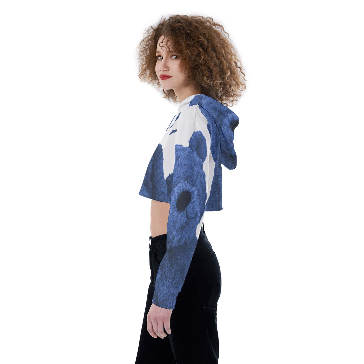 All-Over Print Women's Crop Top Hoodie