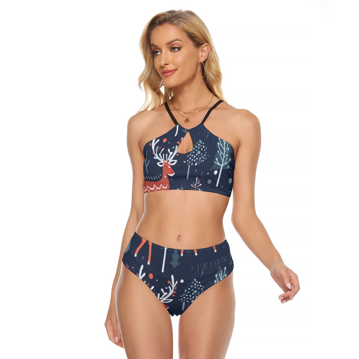 All-Over Print Women's Cami Keyhole One-piece Swimsuit