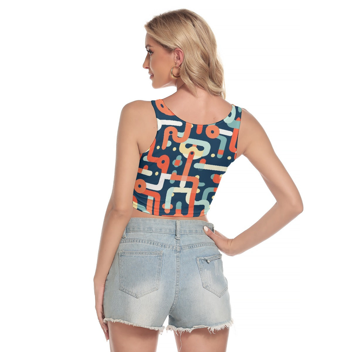 All-Over Print Women's Sport Crop Tank Top