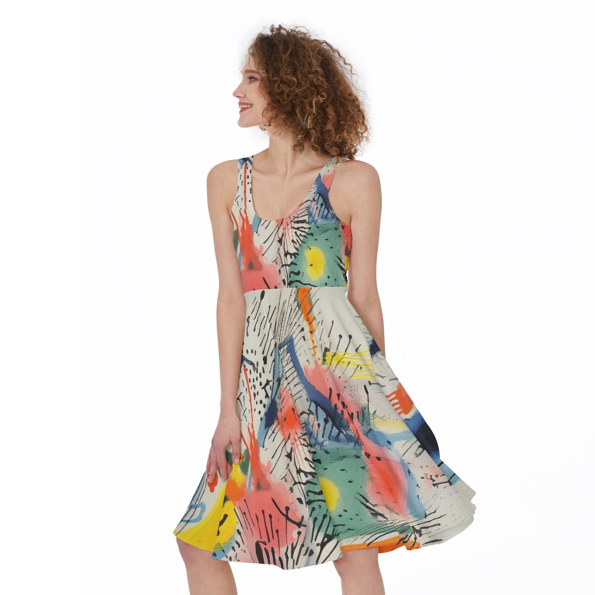 All-Over Print Women's Sleeveless Dress