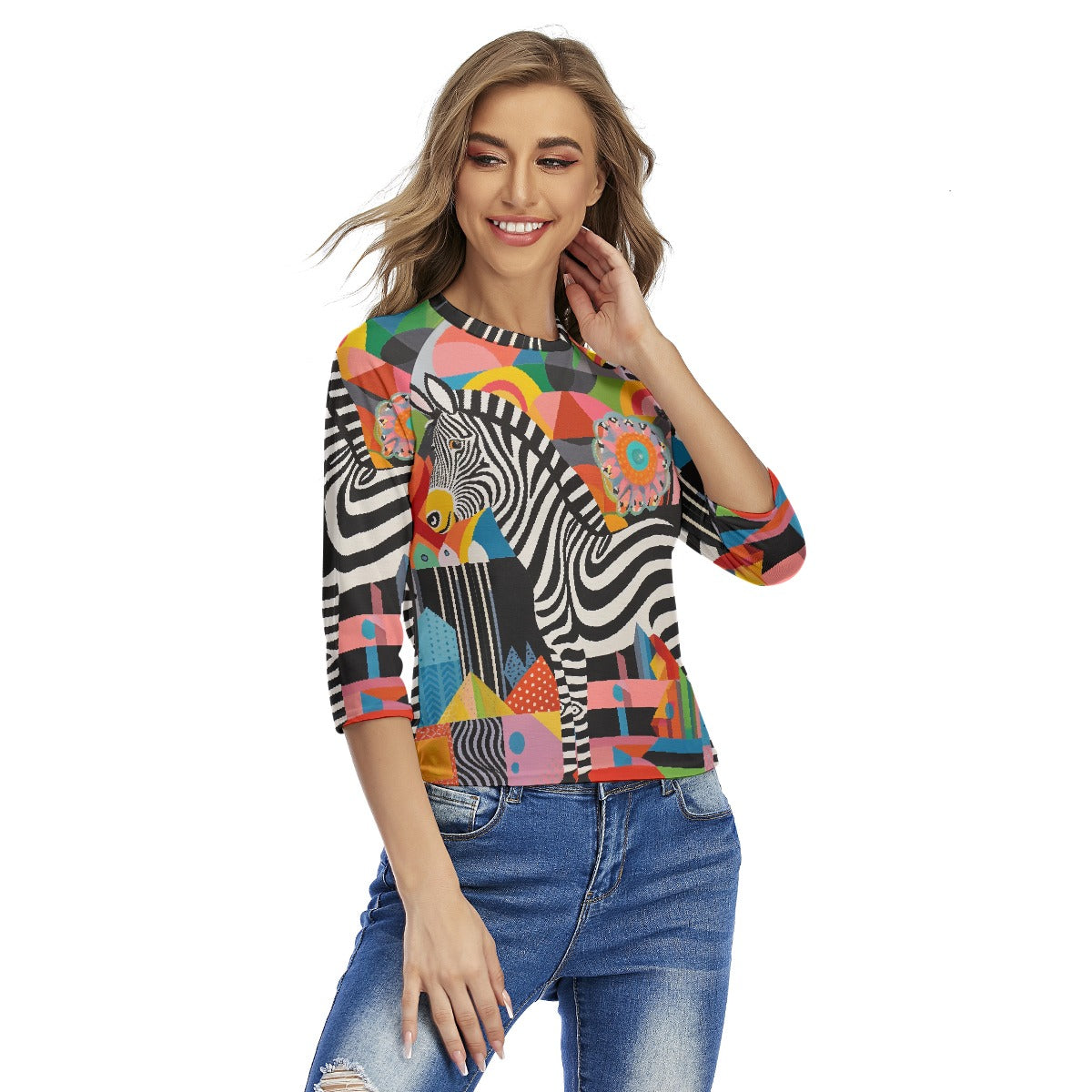 All-Over Print Women's Raglan Sleeves T-shirts